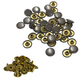 9mm Copper Denim Rivets (Pack of 10)